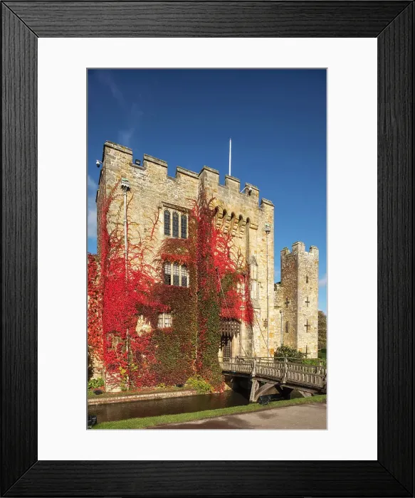Framed Print : England, Kent, Edenbridge, Hever, Hever Castle in the Autumn