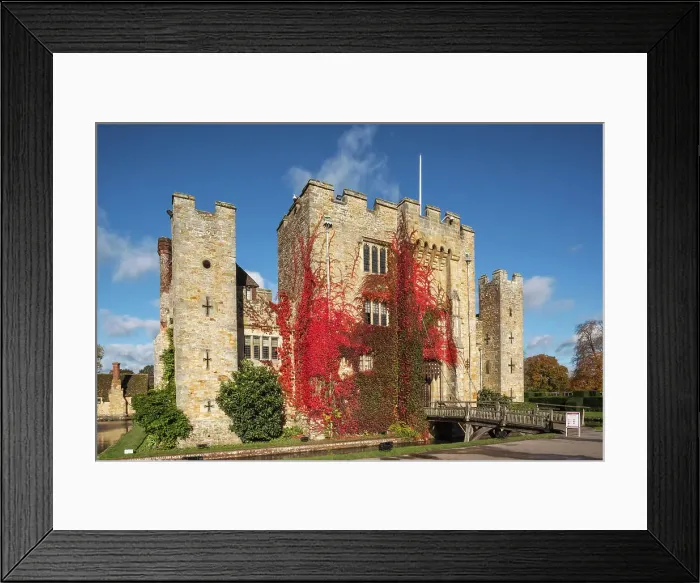 Framed Print : England, Kent, Edenbridge, Hever, Hever Castle in the Autumn
