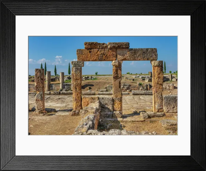 Framed Print : Hierapolis, Pamukkale, Denizli province, Turkey Framed Print : Hierapolis, Pamukkale, Denizli province, Turkey