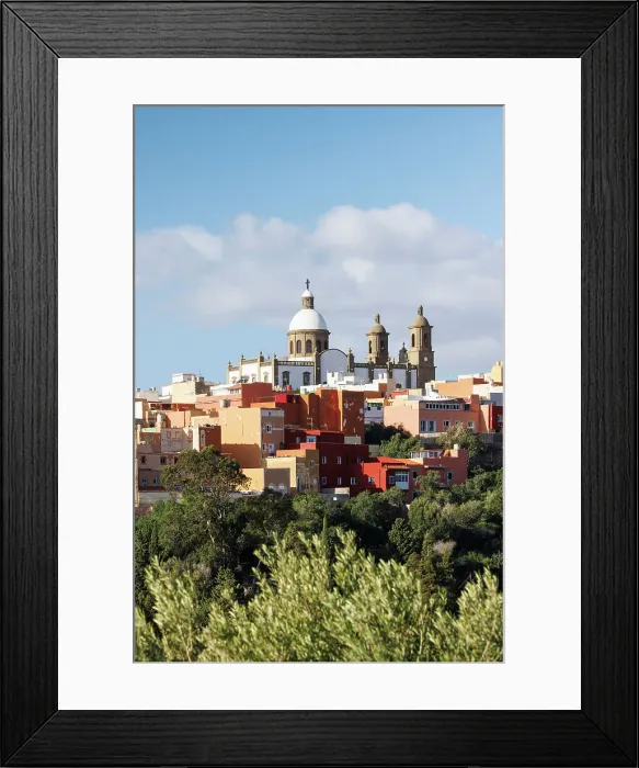 Framed Print : Aguimes town and Iglesia de San Sebastian church, Gran Canaria, Canary Islands, Spain Framed Print : Aguimes town and Iglesia de San Sebastian church, Gran Canaria, Canary Islands, Spain