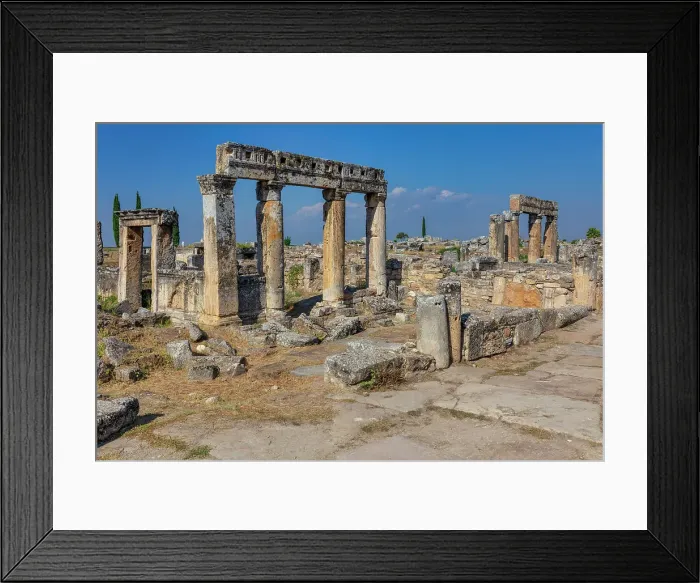 Framed Print : Hierapolis, Pamukkale, Denizli province, Turkey Framed Print : Hierapolis, Pamukkale, Denizli province, Turkey