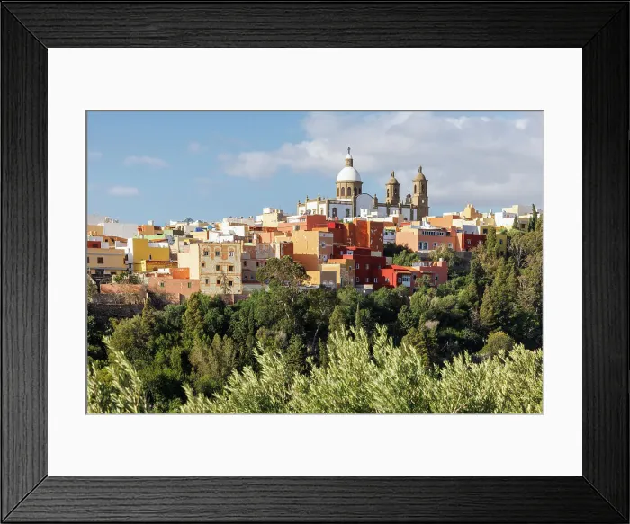 Framed Print : Aguimes town and Iglesia de San Sebastian church, Gran Canaria, Canary Islands, Spain Framed Print : Aguimes town and Iglesia de San Sebastian church, Gran Canaria, Canary Islands, Spain