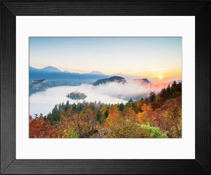 Framed Print : Lake Bled, Upper Carniola Region, Gorenjska, Slovenia Framed Print : Lake Bled, Upper Carniola Region, Gorenjska, Slovenia