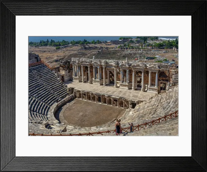Framed Print : Theatre, 1st century, Hierapolis, Pamukkale, Denizli province, Turkey Framed Print : Theatre, 1st century, Hierapolis, Pamukkale, Denizli province, Turkey