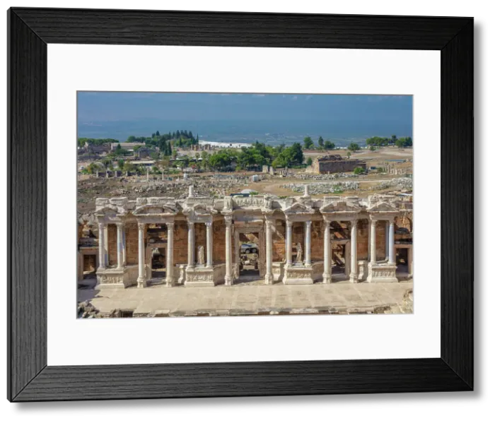 Framed Print : Theatre, 1st century, Hierapolis, Pamukkale, Denizli province, Turkey