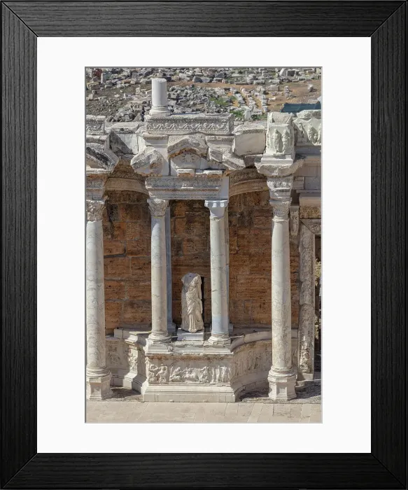 Framed Print : Theatre, 1st century, Hierapolis, Pamukkale, Denizli province, Turkey Framed Print : Theatre, 1st century, Hierapolis, Pamukkale, Denizli province, Turkey