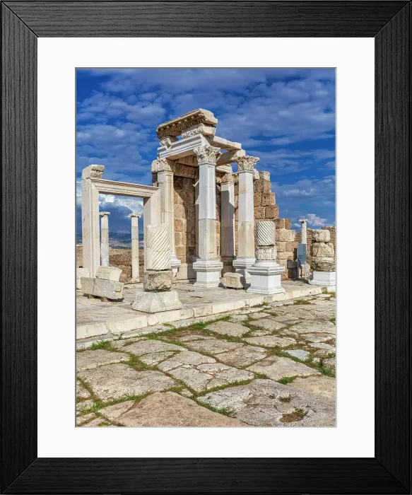 Framed Print : Temple, Laodicea on the Lycus, Denizli province, Turkey Framed Print : Temple, Laodicea on the Lycus, Denizli province, Turkey