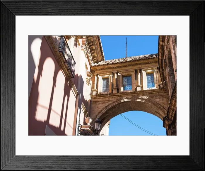 Framed Print : Footbridge from Valencia Cathedral to Basilica de la Virgen de los Desamparados, as seen from the Plaza de la Virgen (Virgin Square) in the old town of Valencia, Spain Framed Print : Footbridge from Valencia Cathedral to Basilica de la Virgen de los Desamparados, as seen from the Plaza de la Virgen (Virgin Square) in the old town of Valencia, Spain