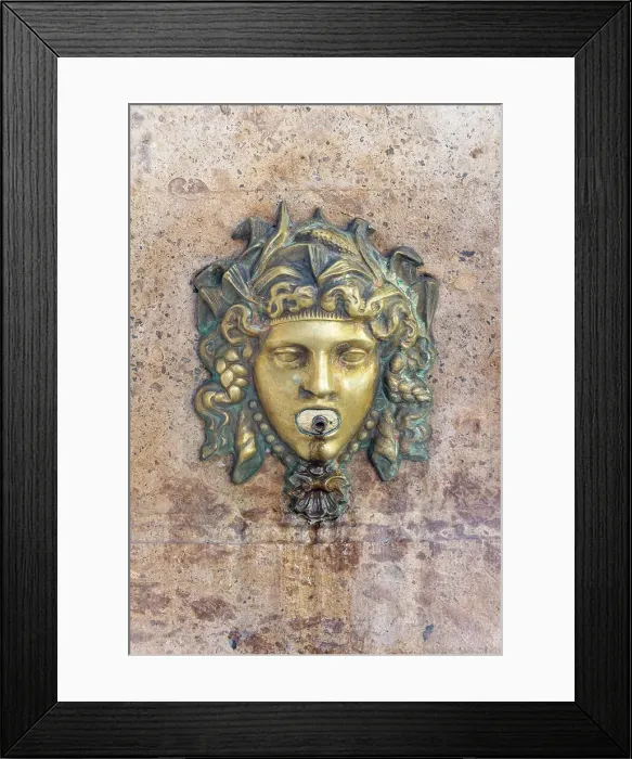 Framed Print : Old public drinking fountain in the old town of Valencia, Spain Framed Print : Old public drinking fountain in the old town of Valencia, Spain