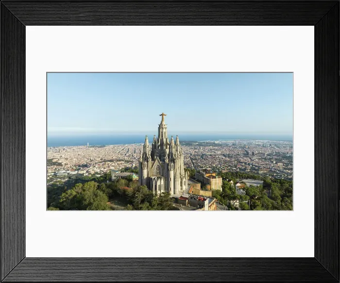 Framed Print : Spain, Catalonia, Barcelona, Tibidabo, Elevated view of the Temple of the Sacred Heart of Jesus Framed Print : Spain, Catalonia, Barcelona, Tibidabo, Elevated view of the Temple of the Sacred Heart of Jesus