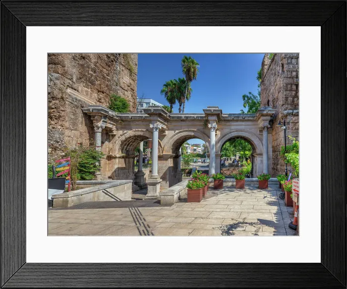 Framed Print : Hadrian's Gate, 130, Antalya, Antalya province, Turkey Framed Print : Hadrian's Gate, 130, Antalya, Antalya province, Turkey