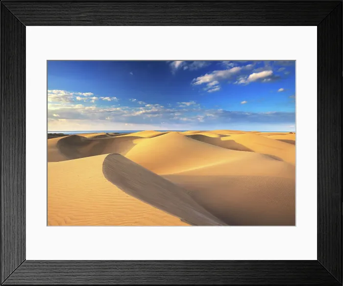 Framed Print : Maspalomas Dunes, Gran Canaria, Canary Islands, Spain Framed Print : Maspalomas Dunes, Gran Canaria, Canary Islands, Spain