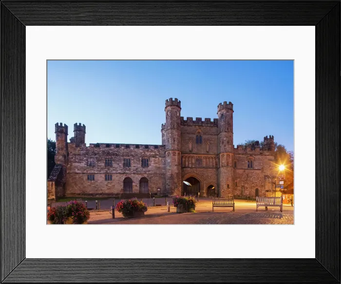 Framed Print : England, East Sussex, Battle, Battle Abbey, The Great Gatehouse