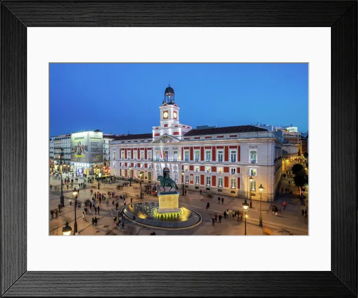 Framed Print : Puerta del Sol square, Madrid, Spain Framed Print : Puerta del Sol square, Madrid, Spain