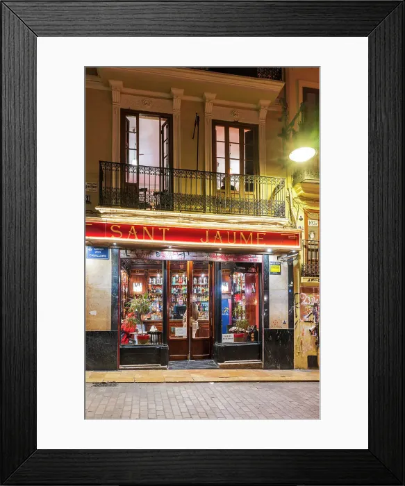 Framed Print : Cafe Sant Jaume, El Carmen neighborhood, Valencia, Spain Framed Print : Cafe Sant Jaume, El Carmen neighborhood, Valencia, Spain