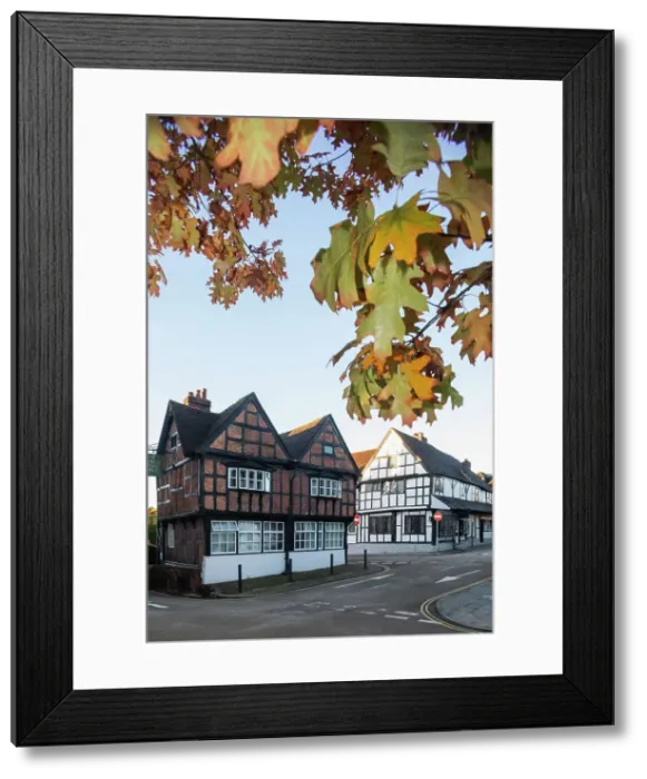 Framed Print : England, West Sussex, Midhurst, Tudor Era Half Timbered Buildings Framed Print : England, West Sussex, Midhurst, Tudor Era Half Timbered Buildings