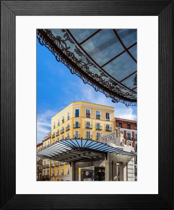 Framed Print : Gran Via metro station, Madrid, Spain Framed Print : Gran Via metro station, Madrid, Spain