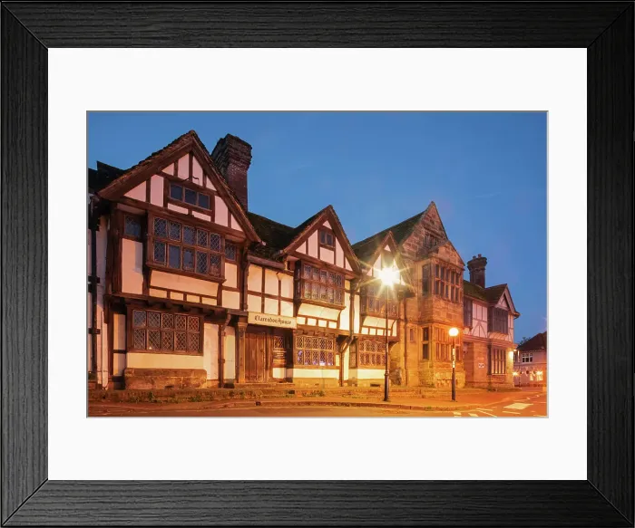 Framed Print : England, West Sussex, East Grinstead, Street Scene with Tudor Era Buildings Framed Print : England, West Sussex, East Grinstead, Street Scene with Tudor Era Buildings