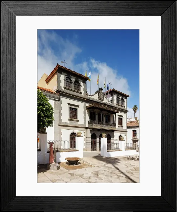 Framed Print : The Council House, Teror, Gran Canaria, Canary Islands, Spain Framed Print : The Council House, Teror, Gran Canaria, Canary Islands, Spain