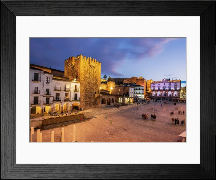 Framed Print : Plaza Mayor, Caceres, Extremadura, Spain Framed Print : Plaza Mayor, Caceres, Extremadura, Spain