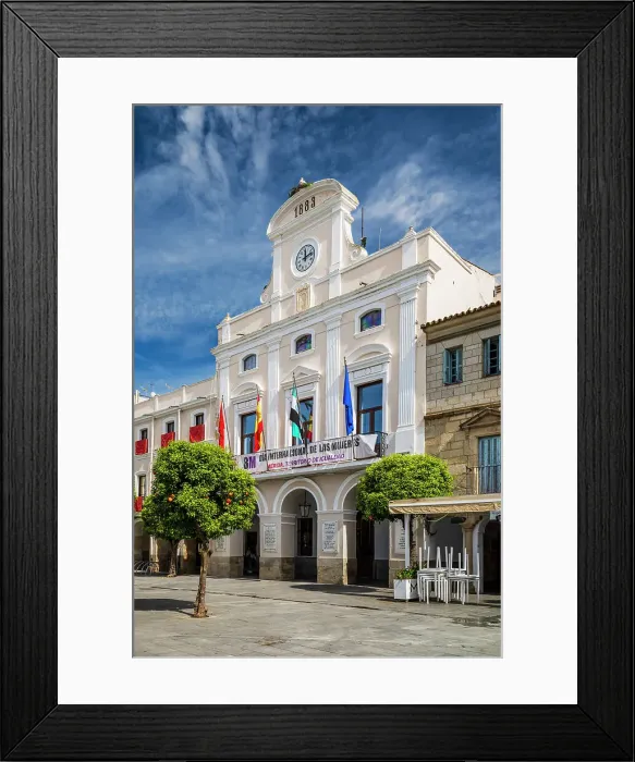Framed Print : Plaza Mayor, Merida, Extremadura, Spain Framed Print : Plaza Mayor, Merida, Extremadura, Spain