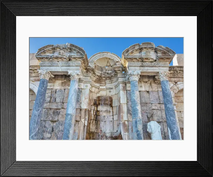 Framed Print : Nymphaeum of Antoninus Pius, ruins of ancient city of Sagalassos, Burdur Province, Turkey Framed Print : Nymphaeum of Antoninus Pius, ruins of ancient city of Sagalassos, Burdur Province, Turkey
