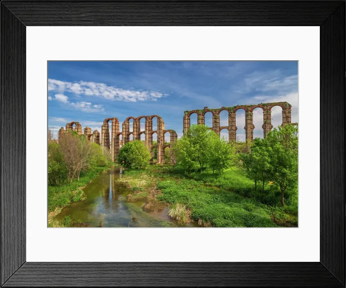 Framed Print : Roman aqueduct, Merida, Extremadura, Spain Framed Print : Roman aqueduct, Merida, Extremadura, Spain