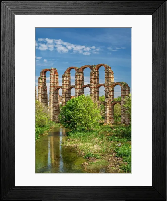 Framed Print : Roman aqueduct, Merida, Extremadura, Spain Framed Print : Roman aqueduct, Merida, Extremadura, Spain