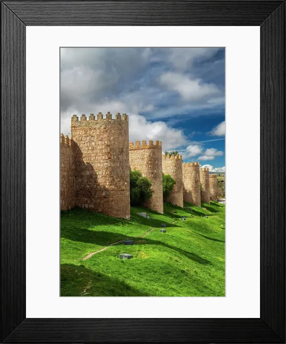 Framed Print : Medieval walls, Avila, Castile and Leon, Spain Framed Print : Medieval walls, Avila, Castile and Leon, Spain
