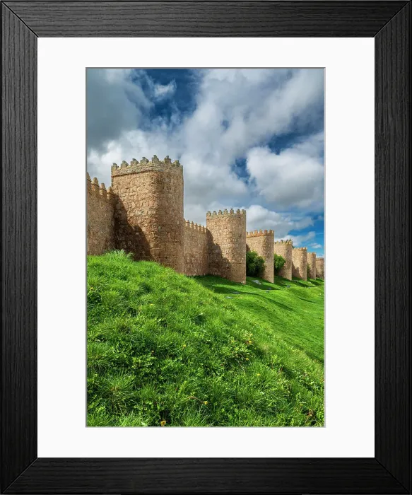 Framed Print : Medieval walls, Avila, Castile and Leon, Spain Framed Print : Medieval walls, Avila, Castile and Leon, Spain