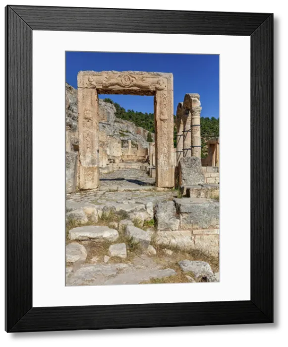 Framed Print : Doorway of the West Church, Alahan Monastery, 5th century, Mersin province, Turkey Framed Print : Doorway of the West Church, Alahan Monastery, 5th century, Mersin province, Turkey
