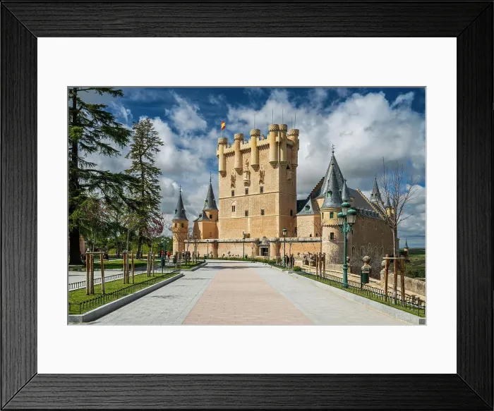 Framed Print : Alcazar castle, Segovia, Castile and Leon, Spain