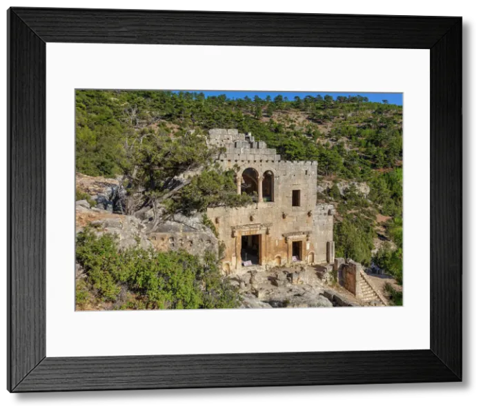 Framed Print : East Church, Alahan Monastery, 5th century, Mersin province, Turkey