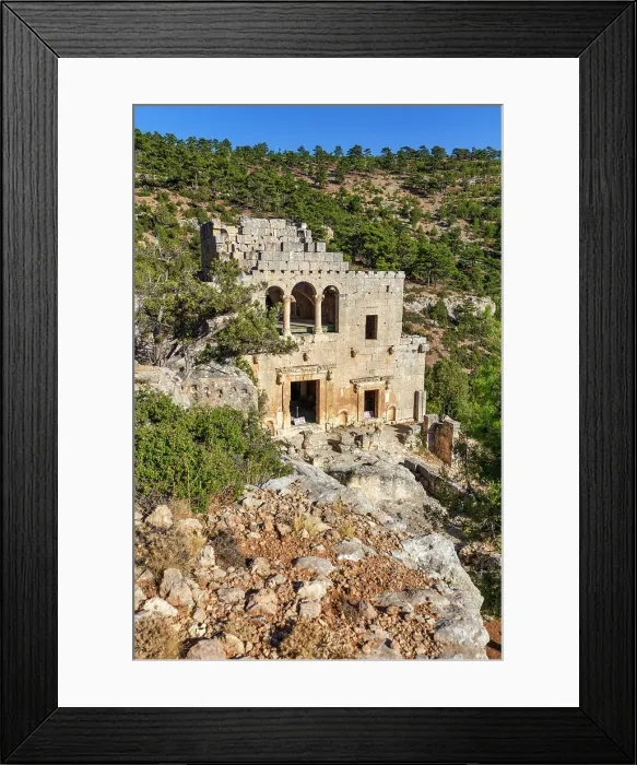 Framed Print : East Church, Alahan Monastery, 5th century, Mersin province, Turkey Framed Print : East Church, Alahan Monastery, 5th century, Mersin province, Turkey