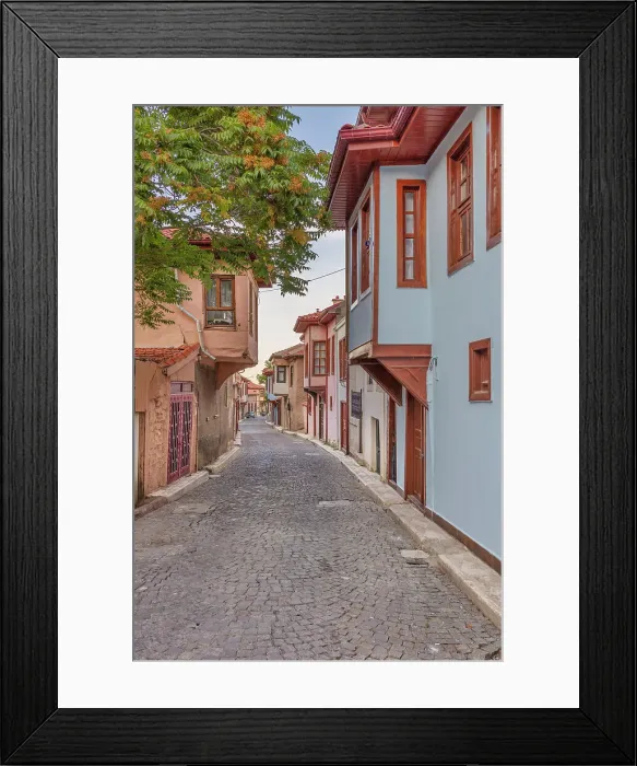 Framed Print : Street in old town, Aksehir, Konya province, Turkey Framed Print : Street in old town, Aksehir, Konya province, Turkey