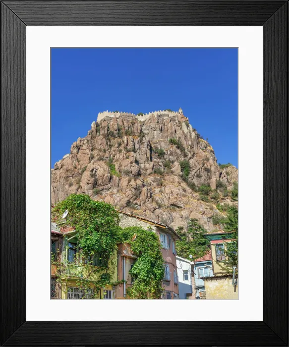 Framed Print : Cityscape with Afyonkarahisar Castle, Afyonkarahisar, Afyonkarahisar province, Turkey Framed Print : Cityscape with Afyonkarahisar Castle, Afyonkarahisar, Afyonkarahisar province, Turkey