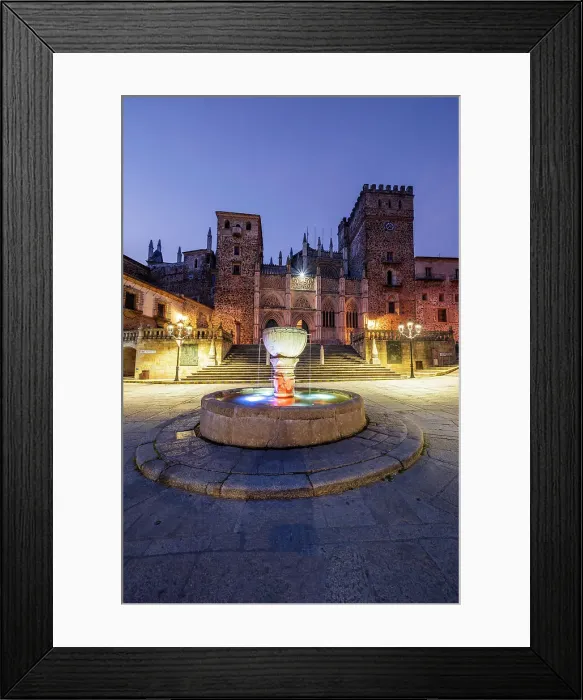 Framed Print : Monastery of Saint Mary of Guadalupe, Guadalupe, Extremadura, Spain Framed Print : Monastery of Saint Mary of Guadalupe, Guadalupe, Extremadura, Spain