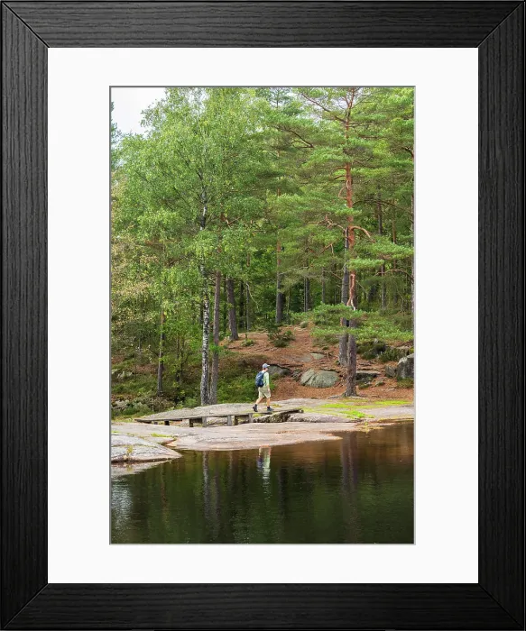 Framed Print : Hiker in Vattlefjall Nature Reserve, Sweden Framed Print : Hiker in Vattlefjall Nature Reserve, Sweden