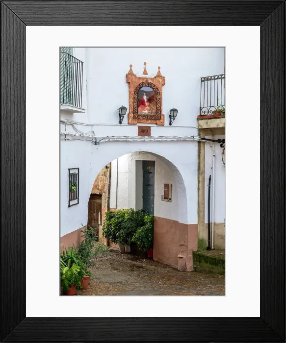 Framed Print : Arco de San Pedro, Guadalupe, Extremadura, Spain Framed Print : Arco de San Pedro, Guadalupe, Extremadura, Spain