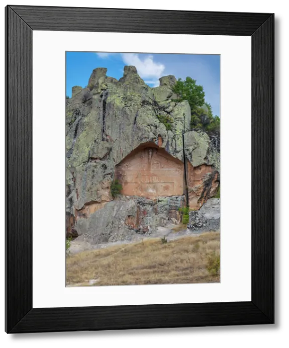 Framed Print : Phrygian tomb, Yazili, Han, Phrygian Yazilikaya, Midas Kenti, Midas city, Eskisehir province, Turkey Framed Print : Phrygian tomb, Yazili, Han, Phrygian Yazilikaya, Midas Kenti, Midas city, Eskisehir province, Turkey