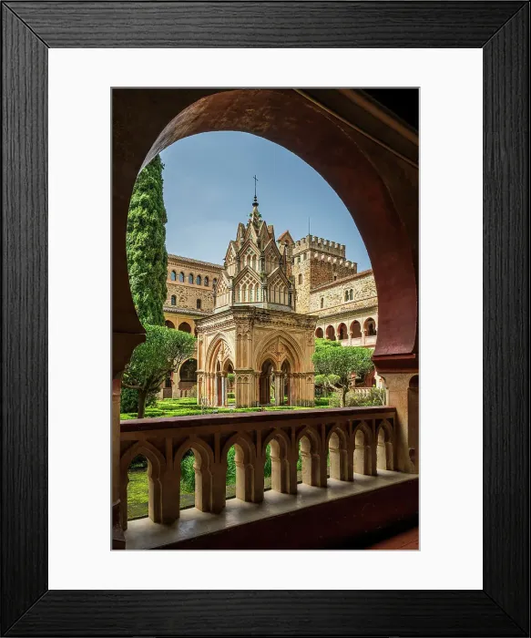 Framed Print : Cloister, Monastery of Saint Mary of Guadalupe, Guadalupe, Extremadura, Spain Framed Print : Cloister, Monastery of Saint Mary of Guadalupe, Guadalupe, Extremadura, Spain