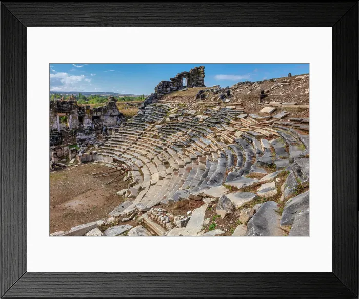 Framed Print : Theatre and stadium, Aizanoi, Kutahya province, Turkey Framed Print : Theatre and stadium, Aizanoi, Kutahya province, Turkey