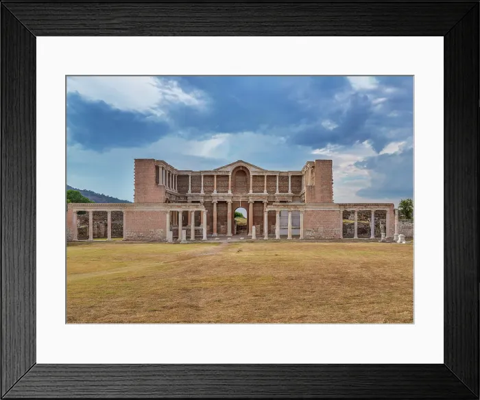 Framed Print : Gymnasium, 2nd century, Sardis, Sardes, Manisa Province, Turkey