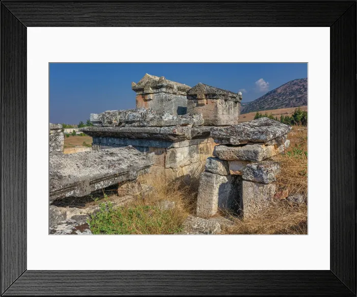 Framed Print : Hierapolis, Pamukkale, Denizli province, Turkey Framed Print : Hierapolis, Pamukkale, Denizli province, Turkey