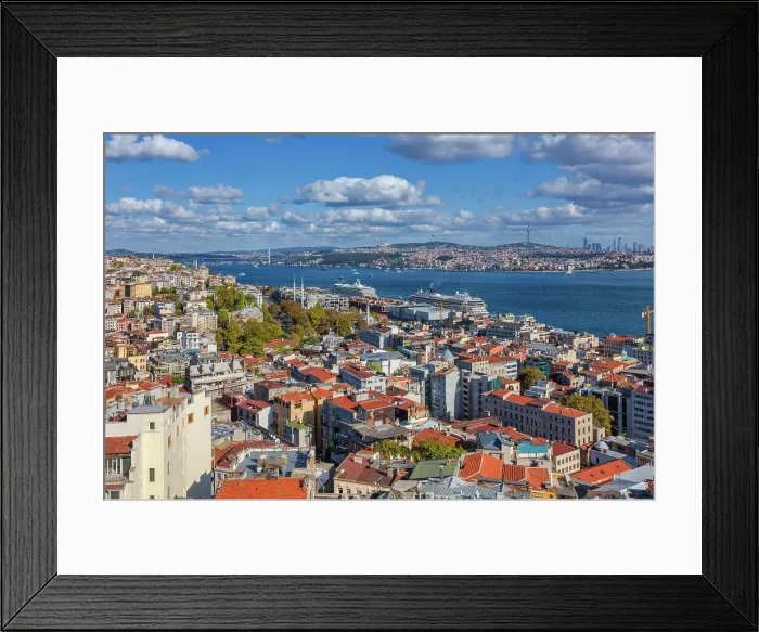 Framed Print : Cityscape of Istanbul from Galata Tower, Turkey Framed Print : Cityscape of Istanbul from Galata Tower, Turkey