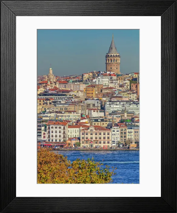 Framed Print : Cityscape with Galata Tower, Istanbul, Turkey Framed Print : Cityscape with Galata Tower, Istanbul, Turkey
