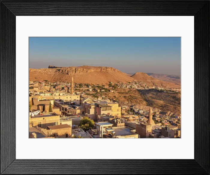 Framed Print : Cityscape of Mardin, Mardin Province, Turkey