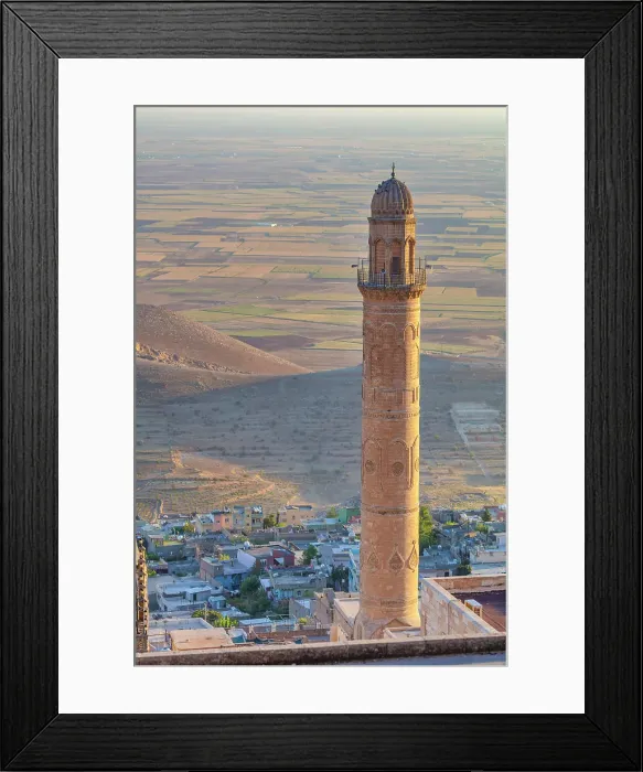 Framed Print : Minaret of Great Mosque, Ulu Camii, Mardin, Mardin Province, Turkey Framed Print : Minaret of Great Mosque, Ulu Camii, Mardin, Mardin Province, Turkey