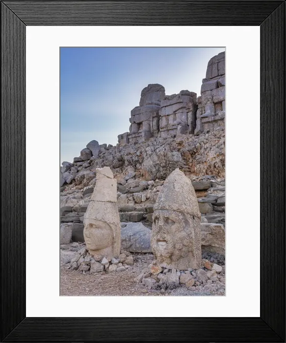 Framed Print : East terrace, Mount Nemrut, Nemrud, Adiyaman Province, Turkey