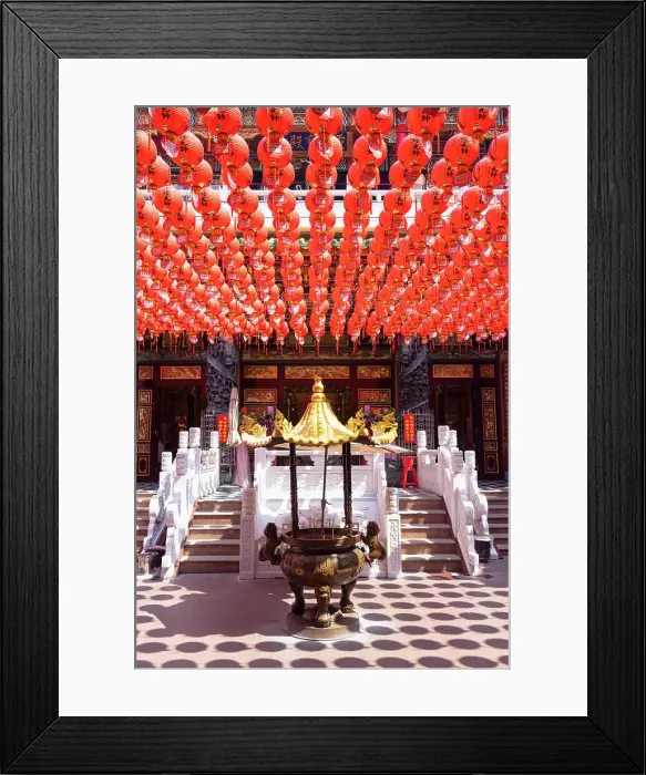 Framed Print : Lanterns at Sanfong Temple, Kaohsiung, Taiwan Framed Print : Lanterns at Sanfong Temple, Kaohsiung, Taiwan